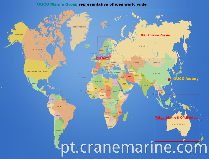 China Marine Crane Boat levantando rígido guindaste hidráulico do guindaste offshore para venda